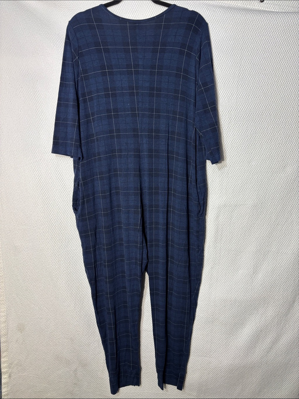 Smash + Tess Sz XL “Present in Plaid" romper tartan print V-neckline Pockets - Picture 3 of 6
